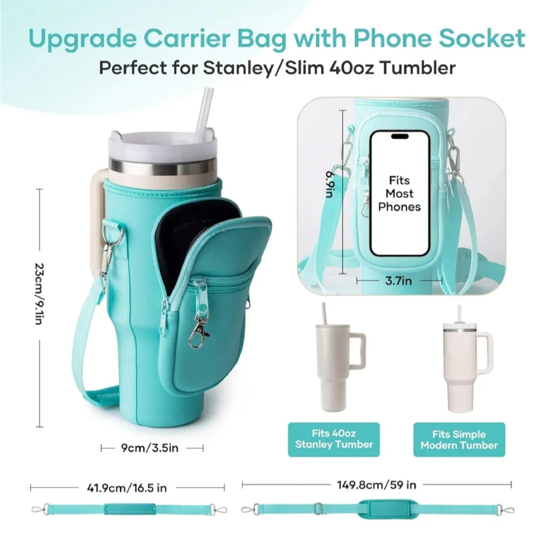 Tumbler Water Bottle Carrier Bag