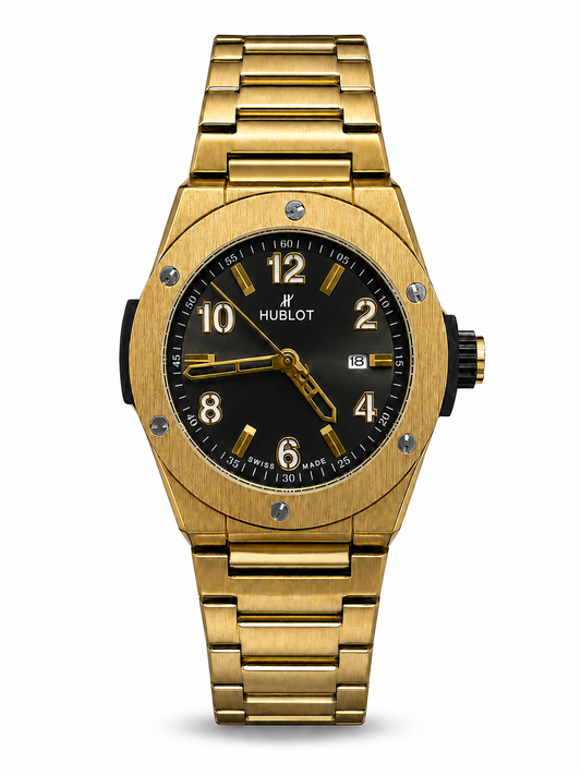 Luxury Green Dial Stainless Steel Men's Watch