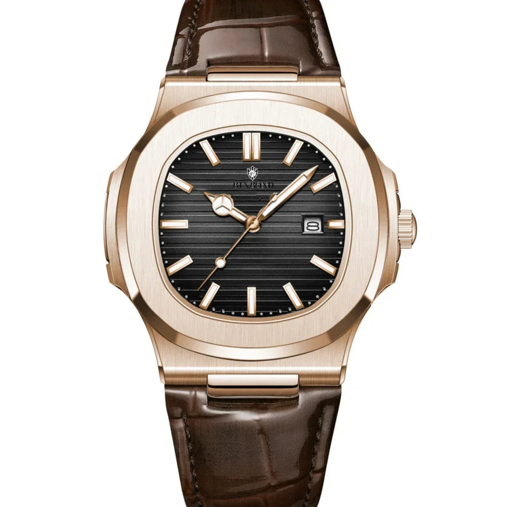 New Casual Business Movement Clock Men Luxury Watch Automatic Watches Mens Fashion Quartz Wristwatches Gifts Relogio Masculino