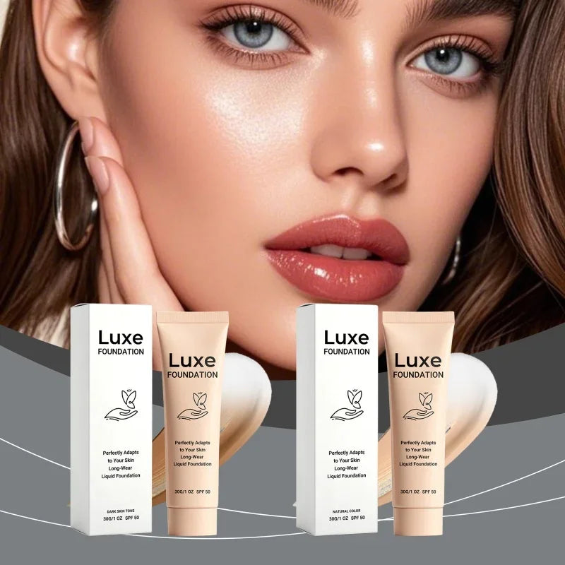 Foundation Long Wear Liquid Foundation Flawless Finish High Coverage Even Skin Tone Breathable Lightweight Natural Look