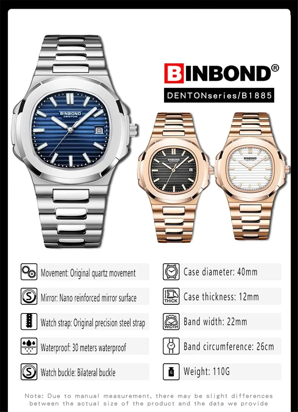 New Casual Business Movement Clock Men Luxury Watch Automatic Watches Mens Fashion Quartz Wristwatches Gifts Relogio Masculino