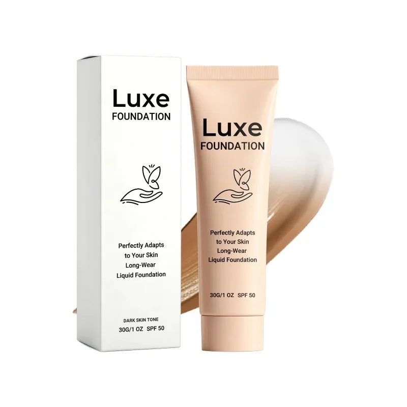 Foundation Long Wear Liquid Foundation Flawless Finish High Coverage Even Skin Tone Breathable Lightweight Natural Look