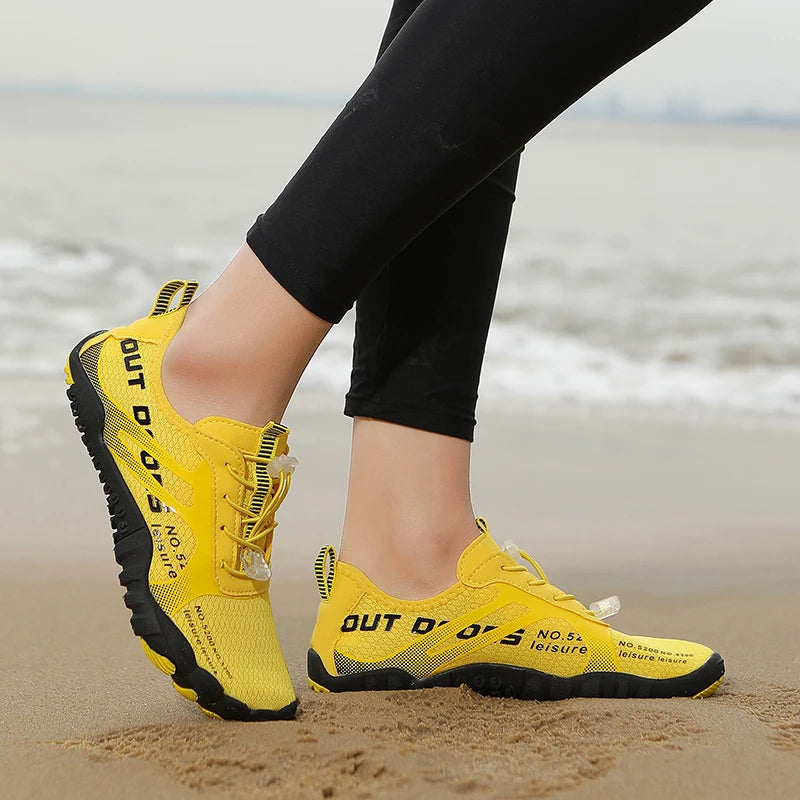 Men's and Women's Barefoot Water Shoes, Lightweight, Breathable, Non-Slip, Soft-Soled, Multi-Functional Fitness, Beach, Swimming, River Trekking Shoes