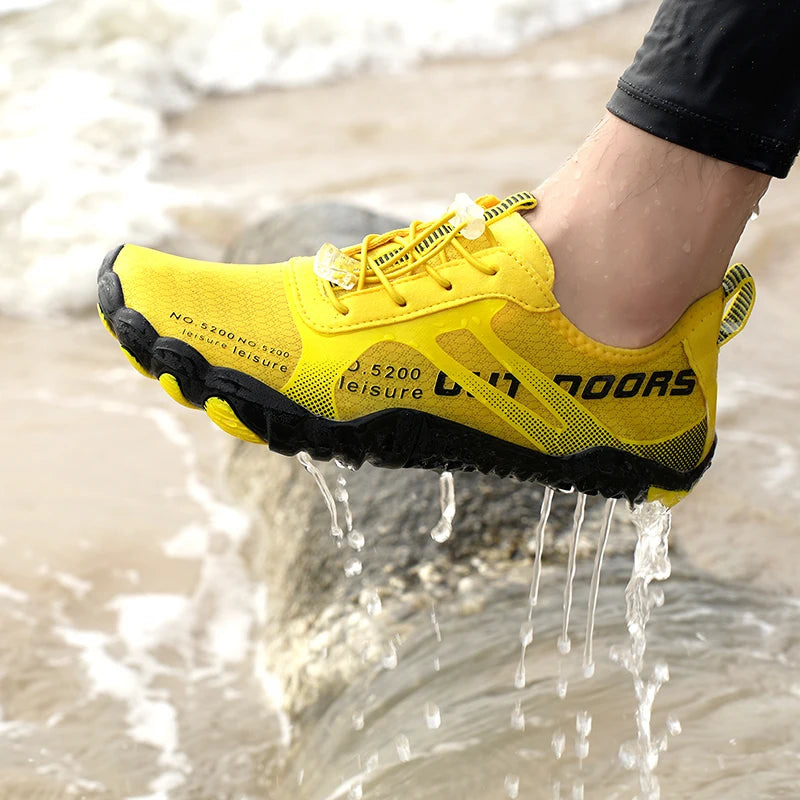Men's and Women's Barefoot Water Shoes, Lightweight, Breathable, Non-Slip, Soft-Soled, Multi-Functional Fitness, Beach, Swimming, River Trekking Shoes