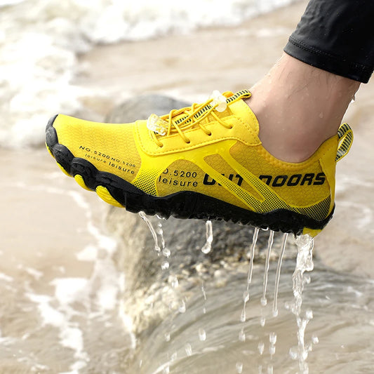 Men's and Women's Barefoot Water Shoes, Lightweight, Breathable, Non-Slip, Soft-Soled, Multi-Functional Fitness, Beach, Swimming, River Trekking Shoes