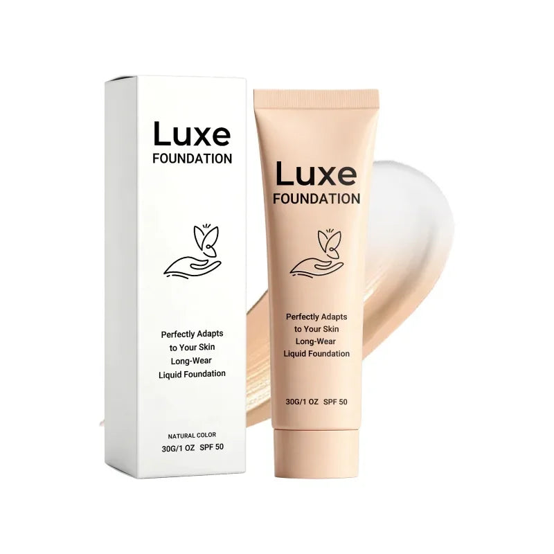 Foundation Long Wear Liquid Foundation Flawless Finish High Coverage Even Skin Tone Breathable Lightweight Natural Look
