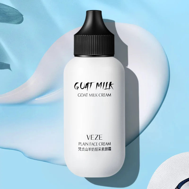 Matte Face Liquid Foundation Goat Milk Cream Natural Whitening Full Coverage Waterproof Brightening Cover Dark Circle Concealer