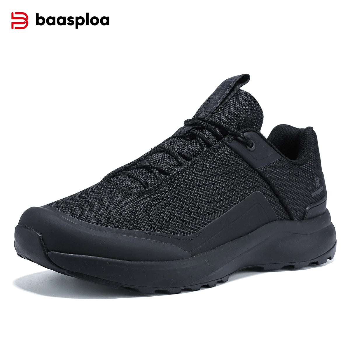 Baasploa Hiking Shoes Men Outdoor Waterproof Camping Resistant Non Slip Sneakers Male Casual Lightweight Lace-Up Walking Shoes