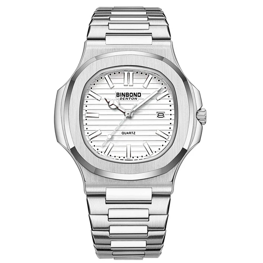 New Casual Business Movement Clock Men Luxury Watch Automatic Watches Mens Fashion Quartz Wristwatches Gifts Relogio Masculino