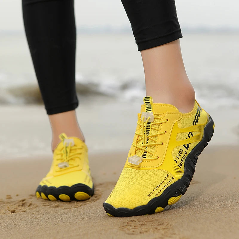Men's and Women's Barefoot Water Shoes, Lightweight, Breathable, Non-Slip, Soft-Soled, Multi-Functional Fitness, Beach, Swimming, River Trekking Shoes